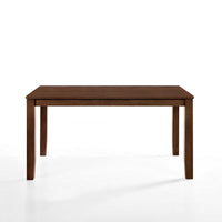 Accai Dining Table, Angled Legs, Rectangular Walnut Rubberwood 59 Inch -BM329861