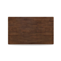 Accai Dining Table, Angled Legs, Rectangular Walnut Rubberwood 59 Inch -BM329861