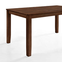Accai Dining Table, Angled Legs, Rectangular Walnut Rubberwood 59 Inch -BM329861