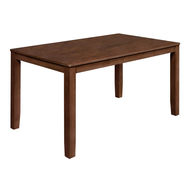 Accai Dining Table, Angled Legs, Rectangular Walnut Rubberwood 59 Inch -BM329861