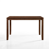 Accai Counter Height Dining Table, Angled Legs, Walnut Wood 59 Inch -BM329862