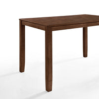 Accai Counter Height Dining Table, Angled Legs, Walnut Wood 59 Inch -BM329862