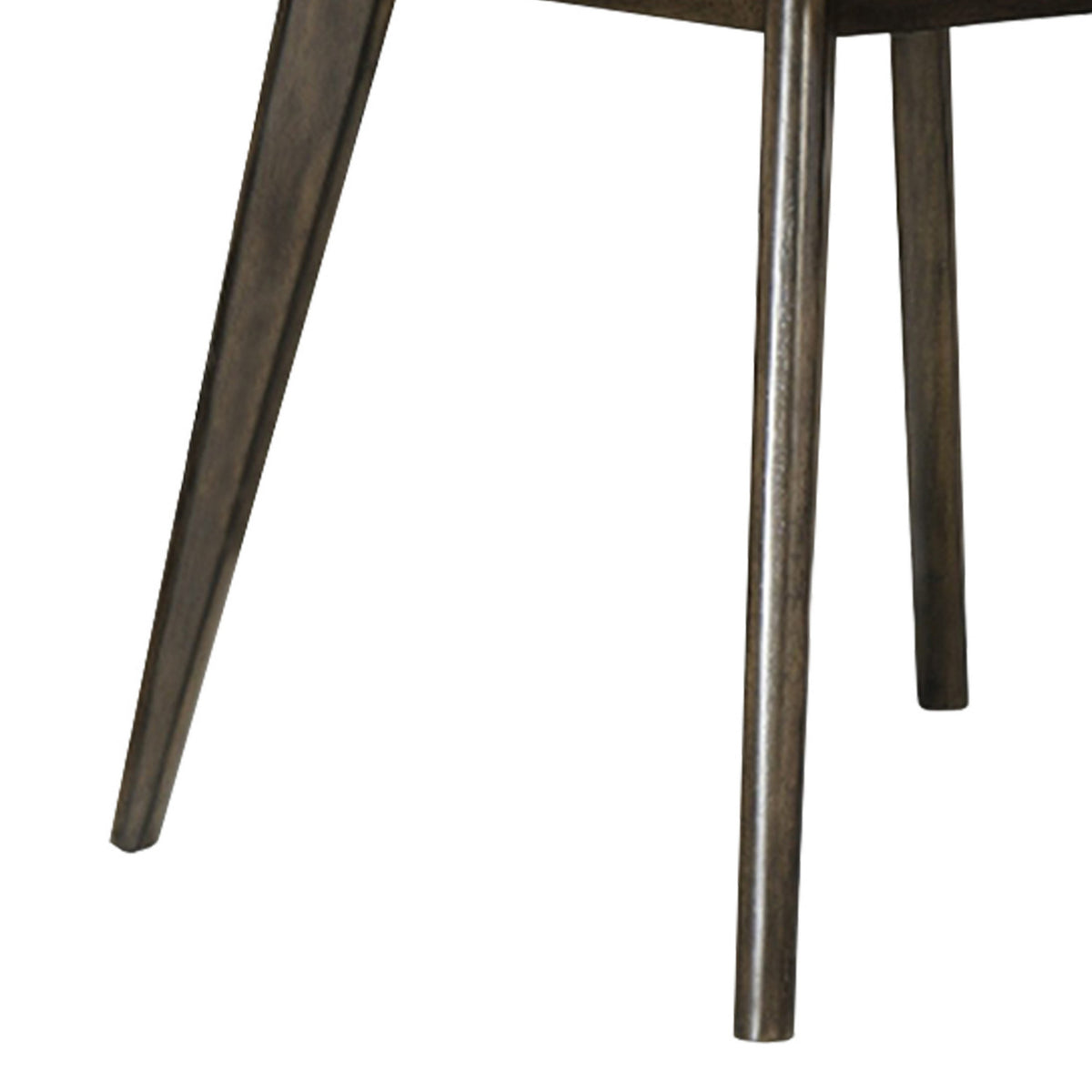 Roxy Round Dining Table with Angled Tapered Legs, Walnut Wood 48 Inch  - BM329973