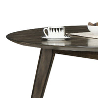 Roxy Round Dining Table with Angled Tapered Legs, Walnut Wood 48 Inch  - BM329973