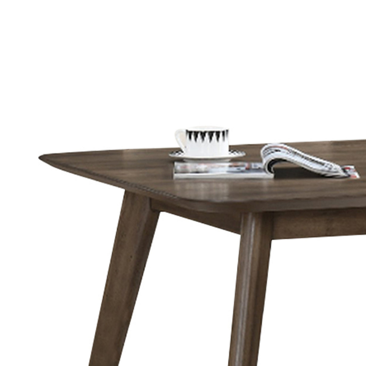 Roxy Dining Chair Set of 2, Open Backrest and Tapered Legs, Brown Wood  - BM329978