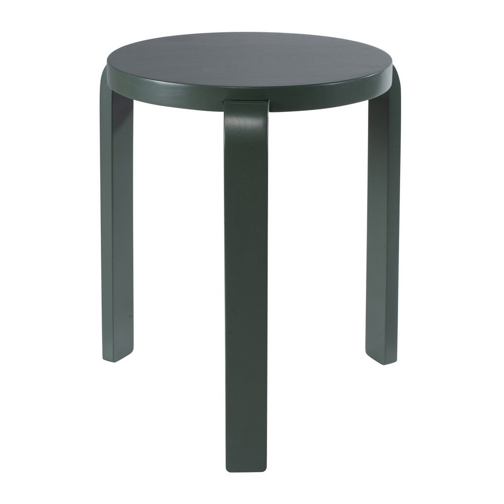 Mata Stacking Stool Ottoman, Set of 2, Modern Spanish Moss Green -BM330003