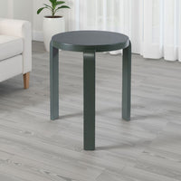 Mata Stacking Stool Ottoman, Set of 2, Modern Spanish Moss Green -BM330003