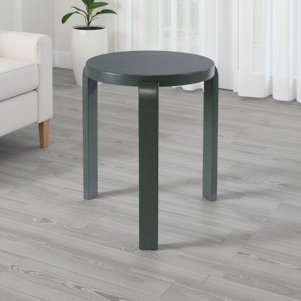 Mata Stacking Stool Ottoman, Set of 2, Modern Spanish Moss Green -BM330003