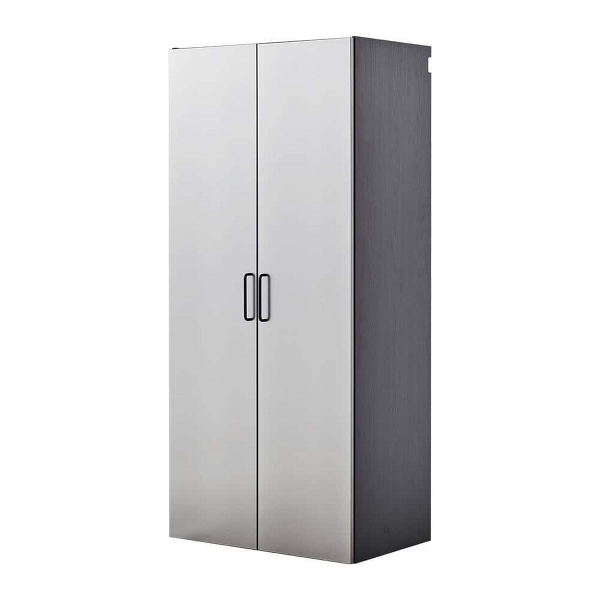 Asti Garage Garage Wall Storage Cabinet, 79 Inch, Gray Metallic Finish-BM330101