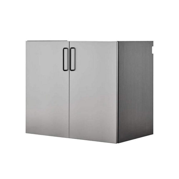 Asti Garage Wall Storage Cabinet, 32 Inch, 2 Doors, Gray Metallic -BM330102