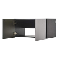 Asti Garage Wall Storage Cabinet, 32 Inch, 2 Wide Doors, Gray Metallic -BM330103
