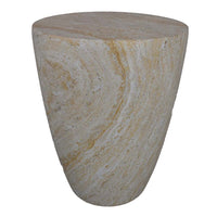 Archi Plant Stand Table, Tapered Marbled White Resin Base 18 Inch -BM330136