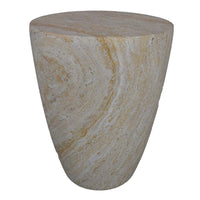 Archi Plant Stand Table, Tapered Marbled White Resin Base 18 Inch -BM330136
