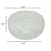Niza Large Accent Planter Set of 2, White Weather Resistant Ceramic -BM330141
