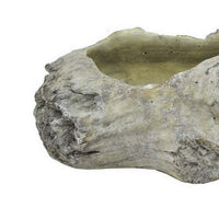 Paul Accent Planter with Driftwood Like Design Gray Terracotta 16 Inch -BM330177