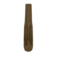 Tasha Vase with Geometric Design, Slim Profile Bronze Ceramic 32 Inch -BM330181