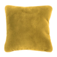 Rica Square Throw Pillow, 20 x 20 Soft Polyester Texture, Yellow -BM330333
