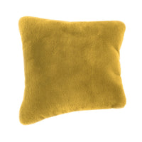 Rica Square Throw Pillow, 20 x 20 Soft Polyester Texture, Yellow -BM330333