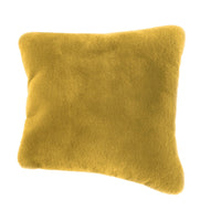 Rica Square Throw Pillow, 20 x 20 Soft Polyester Texture, Yellow -BM330333