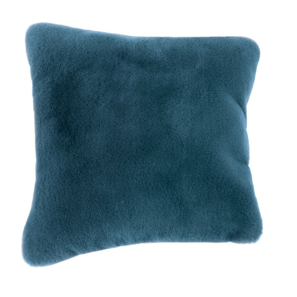 Rica Square Throw Pillow, 20 x 20 Soft Polyester Texture, Aqua Blue -BM330334