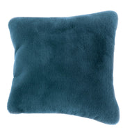 Rica Square Throw Pillow, 20 x 20 Soft Polyester Texture, Aqua Blue -BM330334