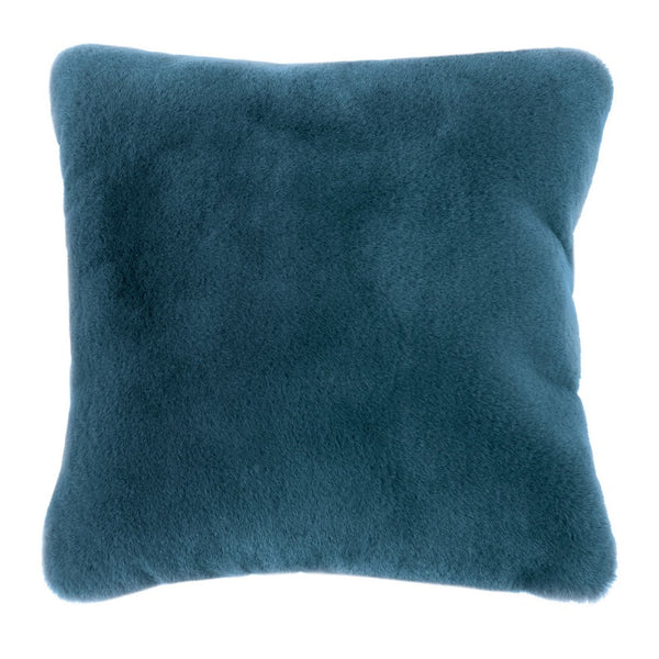 Rica Square Throw Pillow, 20 x 20 Soft Polyester Texture, Aqua Blue -BM330334