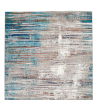 Tijo 8 x 11 Accent Area Rug, Multicolor Mediterranean Art Polyester -BM330337