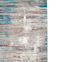 Tijo 8 x 11 Accent Area Rug, Multicolor Mediterranean Art Polyester -BM330337