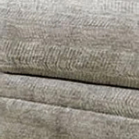 Waltor Ottoman, 41 Inch Ivory Chenille Fabric, Solid Wood Block Legs -BM330362