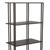 Bush Plant Display Stand, Modern 4 Tier Brown Metal Finish, 38 Inch -BM330957