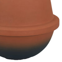 Decorative Flower Vase, Terracotta Inspired Orange Ceramic 10 Inch -BM330971
