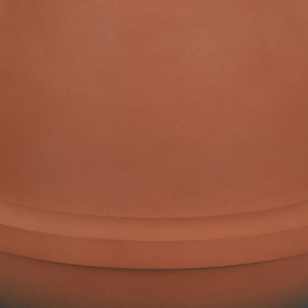 Decorative Flower Vase, Terracotta Inspired Orange Ceramic 10 Inch -BM330971