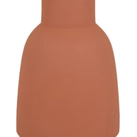 Decorative Flower Vase, Terracotta Inspired Orange Ceramic 15 Inch -BM330972