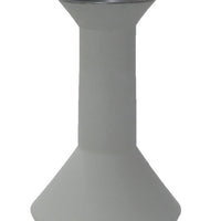 Accent Flower Vase, Narrow Neck Geometric Shape White Ceramic 14 Inch -BM330973