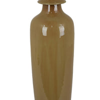 Jesi Accent Temple Jar with Lid, Decorative Brown Ceramic, 29 Inch -BM330983