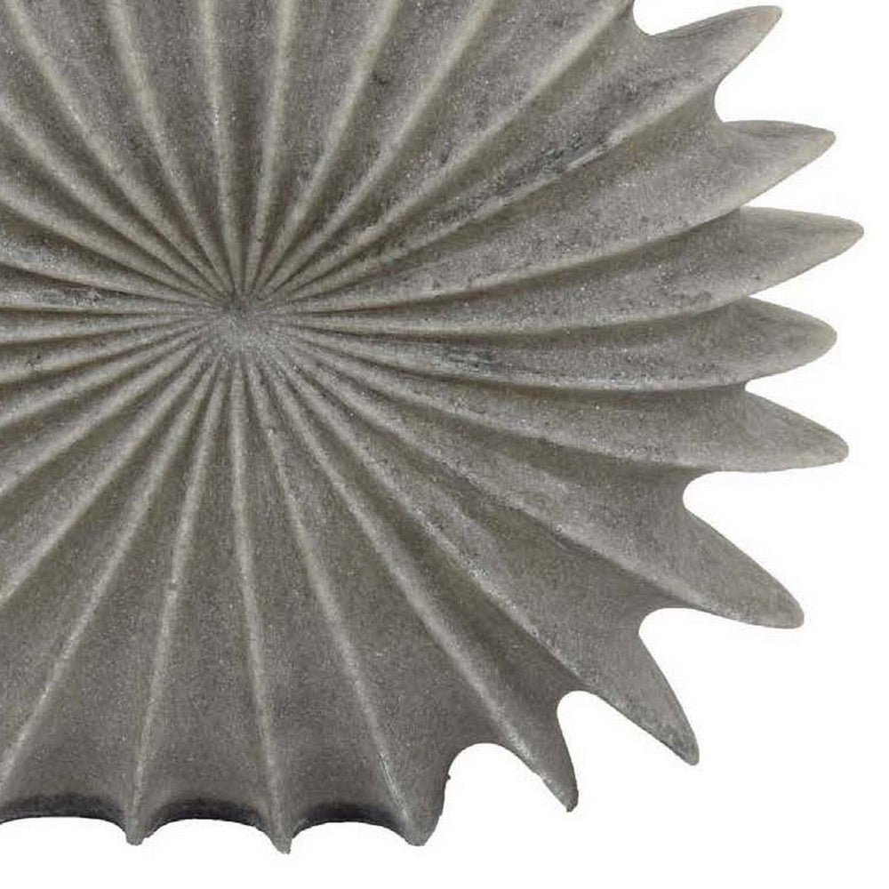 Wink Accent Vase, Sea Urchin Gray Resin Statuette, Modern 20 Inch -BM330995