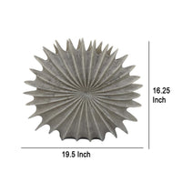 Wink Accent Vase, Sea Urchin Gray Resin Statuette, Modern 20 Inch -BM330995