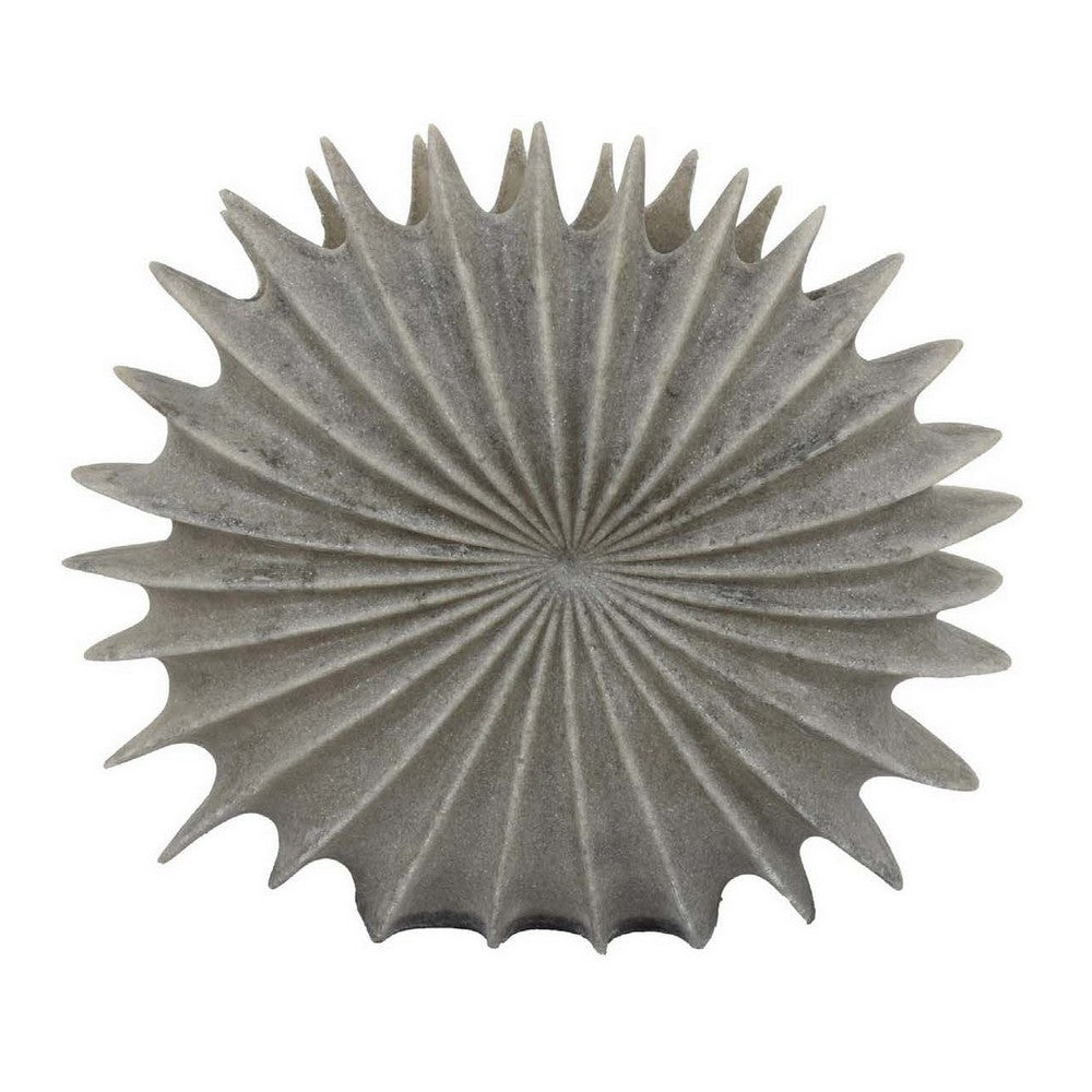 Wink Accent Vase, Sea Urchin Gray Resin Statuette, Modern 20 Inch -BM330995