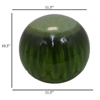 Mary Tabletop Accent Decor, Modern Round Orb, 12 Inch Green Ceramic -BM331032