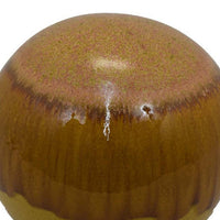 Mary Tabletop Accent Decor, Modern Round Ball, 12 Inch Brown Ceramic -BM331037