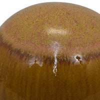 Mary Tabletop Accent Decor, Modern Round Ball, 12 Inch Brown Ceramic -BM331037