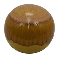 Mary Tabletop Accent Decor, Modern Round Ball, 12 Inch Brown Ceramic -BM331037