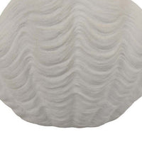 Coral Accent Vase, White Ceramic, Oceanic Coastal Design, 13 Inch -BM331038