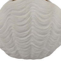 Coral Accent Vase, White Ceramic, Oceanic Coastal Design, 13 Inch -BM331038