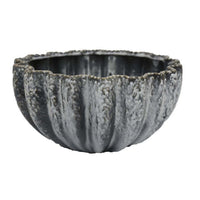Kiara Decorative Bowl, Aqua Gray Ceramic Textured Design, 15 Inch -BM331056