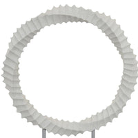 Saina Tabletop Decor, White Acrylic Base, Twisted Design, 17 Inch -BM331057