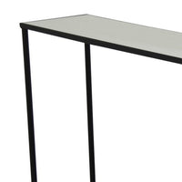 Kellie Nesting Plant Stand Table Set of 3, Black Metal, Glass Tops -BM331066