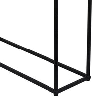 Kellie Nesting Plant Stand Table Set of 3, Black Metal, Glass Tops -BM331066