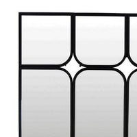 Doja Accent Mirror, Black Metal, 9 Panes with Rounded Corners, 28 x 38 -BM331085