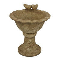 Ivina Bird Bath Feeder, Brown Terracotta, Cute Decorative, 12 Inch -BM331094